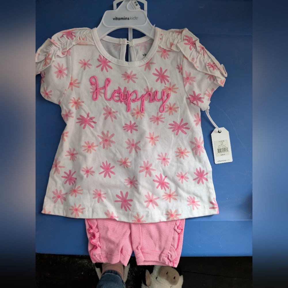 Pink Floral Matching Set